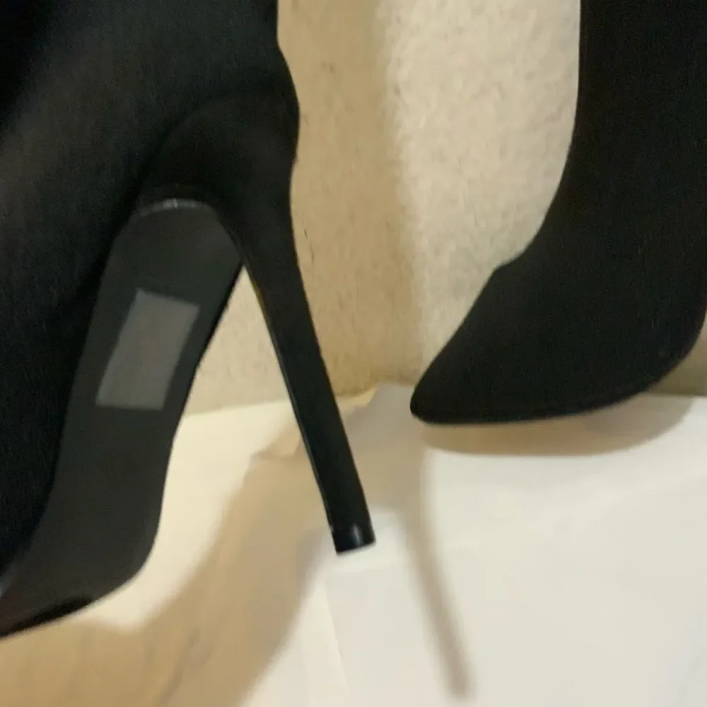 Fashion nova Stiletto pants boots Valentina size 8.5 - Picture 5 of 11